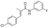 2-Propenamide, 3-(4-chlorophenyl)-N-(3-fluorophenyl)-2-methyl- Structure