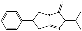 2,5,6,7-Tetrahydro-2-(1-methylethyl)-6-phenyl-3H-pyrrolo(1,2-a)imidazo l-3-one Structure