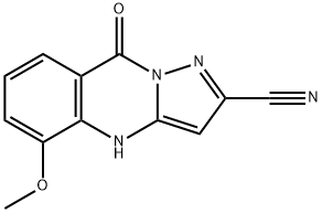 Pyrazolo[5,1-b]quinazoline-2-carbonitrile,  4,9-dihydro-5-methoxy-9-oxo- Structure