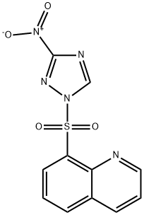 3-NITRO-1-(8-QUINOLYLSULFONYL)-1H-1,2,4-TRIAZOLE Structure