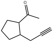 Ethanone, 1-[2-(2-propynyl)cyclopentyl]- (9CI) Structure