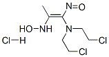 N-[(E)-1-[bis(2-chloroethyl)amino]-1-nitroso-prop-1-en-2-yl]hydroxylam ine hydrochloride Structure