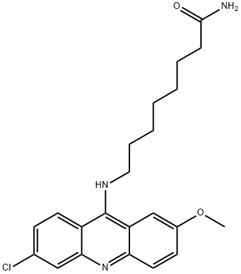 Octanamide, 8-((6-chloro-2-methoxy-9-acridinyl)amino)- Structure