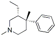 Piperidine, 3-ethyl-1,4-dimethyl-4-phenyl-, cis- (9CI) Structure