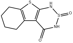 5,6,7,8-Tetrahydro-1H-[1]benzothieno[2,3-c][1,2,6]thiadiazin<br>-4(3H)-one-2-oxide Structure