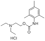 CARBANILIC ACID, 2,4,6-TRIMETHYL-, 2-(DIETHYLAMINO)ETHYL ESTER, HYDROC HLORIDE Structure