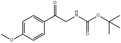 [2-(4-METHOXY-PHENYL)-2-OXO-ETHYL]-CARBAMIC ACID TERT-BUTYL ESTER Structure