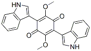 2,5-Bis(1H-indol-3-yl)-3,6-dimethoxy-2,5-cyclohexadiene-1,4-dione Structure