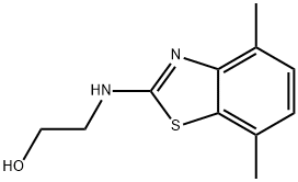 Ethanol, 2-[(4,7-dimethyl-2-benzothiazolyl)amino]- (9CI) Structure