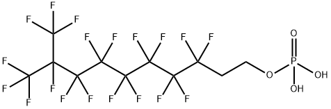 bis[3,3,4,4,5,5,6,6,7,7,8,8,9,10,10,10-hexadecafluoro-9-(trifluoromethyl)decyl] hydrogen phosphate Structure