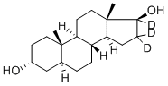 5ALPHA-ANDROSTAN-3ALPHA,17BETA-DIOL-16,16,17-D3 Structure