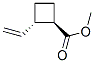 Cyclobutanecarboxylic acid, 2-ethenyl-, methyl ester, (1R-trans)- (9CI) Structure