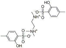 N,N,N',N'-tetramethylethylenediammonium bis(m-cresol-6-sulphonate) Structure
