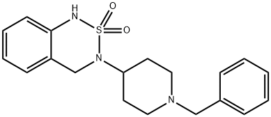 3-(1-Benzylpiperidin-4-yl)-3,4-dihydro-1H-2$l^{6},1,3-benzothiadiazine-2,2-dione Structure