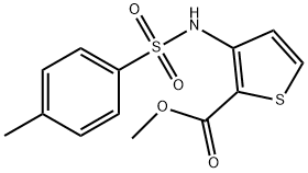 METHYL 3-([(4-METHYLPHENYL)SULFONYL]AMINO)-2-THIOPHENECARBOXYLATE Structure