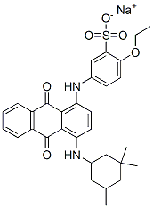 sodium 5-[[9,10-dihydro-9,10-dioxo-4-[(3,3,5-trimethylcyclohexyl)amino]-1-anthryl]amino]-2-ethoxybenzenesulphonate Structure