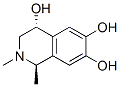 4,6,7-Isoquinolinetriol, 1,2,3,4-tetrahydro-1,2-dimethyl-, (1R-trans)- (9CI) Structure
