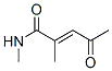2-Pentenamide, N,2-dimethyl-4-oxo- (9CI) Structure