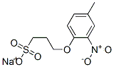 sodium 3-(4-methyl-2-nitrophenoxy)propanesulphonate Structure