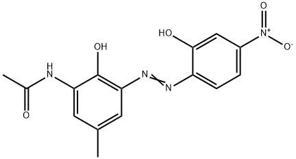 N-[2-hydroxy-3-[(2-hydroxy-4-nitrophenyl)azo]-5-methylphenyl]acetamide Structure