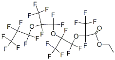 2-[3,6-Bis(trifluoromethyl)tridecafluoro-1,4,7-trioxadecan-1-yl]-2,3,3,3-tetrafluoropropionic acid ethyl ester Structure