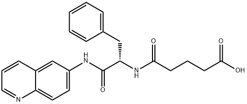 6-(N-glutarylphenylalanylamido)quinoline Structure