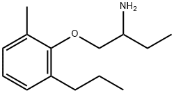 Propylamine, 1-[[(6-propyl-o-tolyl)oxy]methyl]- (8CI) Structure