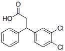 3-(3,4-dichlorophenyl)-3-phenylpropionic acid Structure