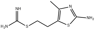 Carbamimidothioic acid, 2-(2-amino-4-methyl-5-thiazolyl)ethyl ester (9CI) Structure