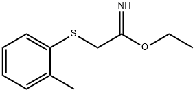 Ethanimidic acid, 2-[(2-methylphenyl)thio]-, ethyl ester (9CI) Structure