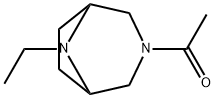 3,8-Diazabicyclo[3.2.1]octane,  3-acetyl-8-ethyl-  (9CI) Structure