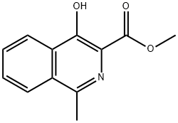 3-Isoquinolinecarboxylicacid,4-hydroxy-1-methyl-,methylester(9CI) Structure