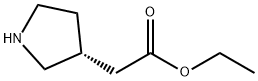 (3R)-3-Pyrrolidineacetic acid ethyl ester Structure