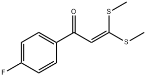 1-(4-FLUORO-PHENYL)-3,3-BIS-METHYLSULFANYL-PROPENONE Structure