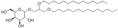 2,3-di-O-tetradecyl-1-O-(galactopyranosyl)glycerol Structure