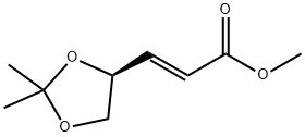 METHYL (S)-(+)-3-(2,2-DIMETHYL-1,3-DIOXOLAN-4-YL)-TRANS-2-PROPENOATE Structure
