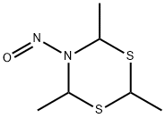 4H-1,3,5-DITHIAZINE, DIHYDRO-5-NITROSO-2,4,6-TRIMETHYL- Structure