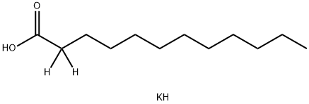 POTASSIUM DODECANOATE-2,2-D2 Structure