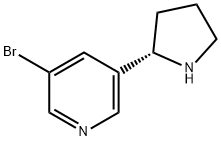 (2S)-5-BROMO-3-(2-PYRROLIDINYL)PYRIDINE Structure