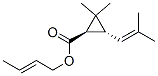 (1R,3R)-2,2-Dimethyl-3-(2-methyl-1-propenyl)cyclopropanecarboxylic acid 2-butenyl ester Structure