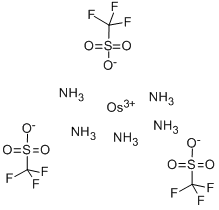 PENTAAMMINE(TRIFLUOROMETHANESULFONATO)OSMIUM(III) TRIFLUOROMETHANESULFONATE Structure