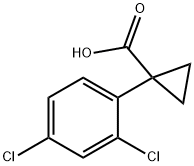 1-(2,4-Dichlorophenyl)cyclopropane-1-carboxylic acid Structure