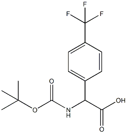 N-BOC-2-(4-TRIFLUOROMETHYL-PHENYL)-DL-GLYCINE Structure
