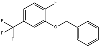 1-FLUORO-2-(PHENYLMETHOXY)-4-(TRIFLUOROMETHYL)BENZENE Structure