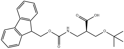 FMoc-(R)-3-aMino-2-(tert-butoxyMethyl)propanoic acid Structure