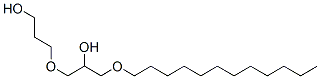 3-[3-(dodecyloxy)-2-hydroxypropoxy]propanol Structure