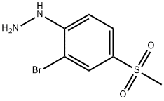 [2-BROMO-4-(METHYLSULFONYL)PHENYL]HYDRAZINE Structure