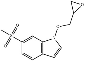 6-(METHYLSULFONYL)-1-(OXIRAN-2-YLMETHOXY)-1H-INDOLE Structure