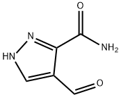 1H-Pyrazole-3-carboxamide,4-formyl-(9CI) Structure
