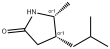 2-PYRROLIDINONE, 5-METHYL-4-(2-METHYLPROPYL)-, (4S,5S)-REL- Structure